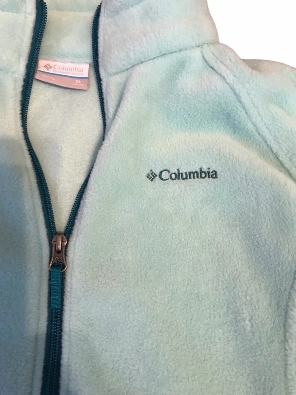 Columbia Kids' Light Blue Full-Zip Fleece Jacket XL